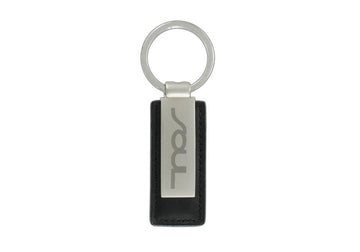 Black Leather Kia Soul Key Chains